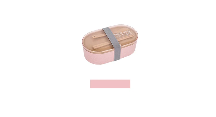 T-Pink Двухслойный Ланч-бокс Для Путешествий, Походов, офиса, высокой емкости, Герметичный пищевой контейнер для микроволновой печи, портативный свежий контейнер для обеда ребенку - Цвет: T-Pink