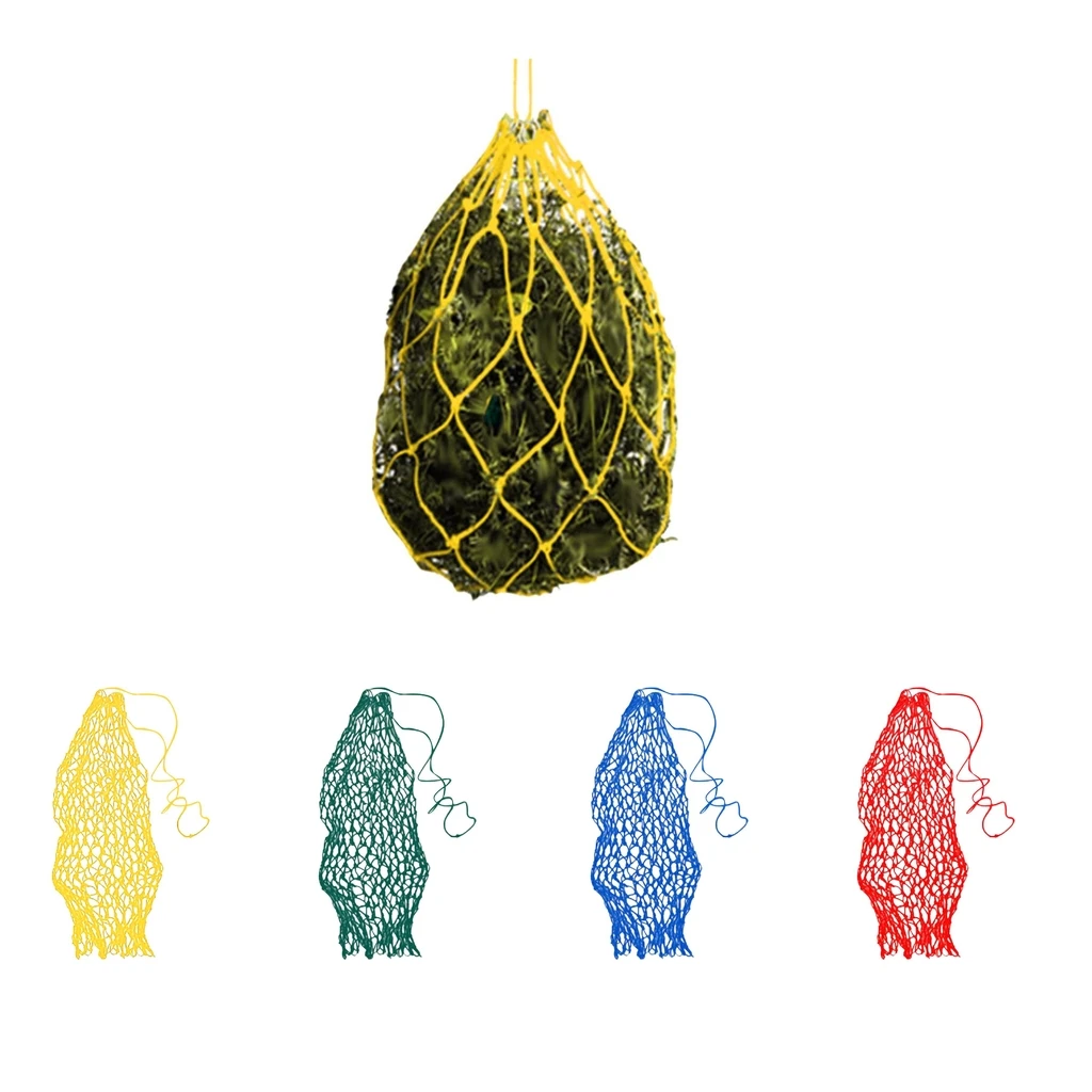 Лошадь медленная подача сетка для сена сумка плетеная нейлоновая лошадь хайлаг