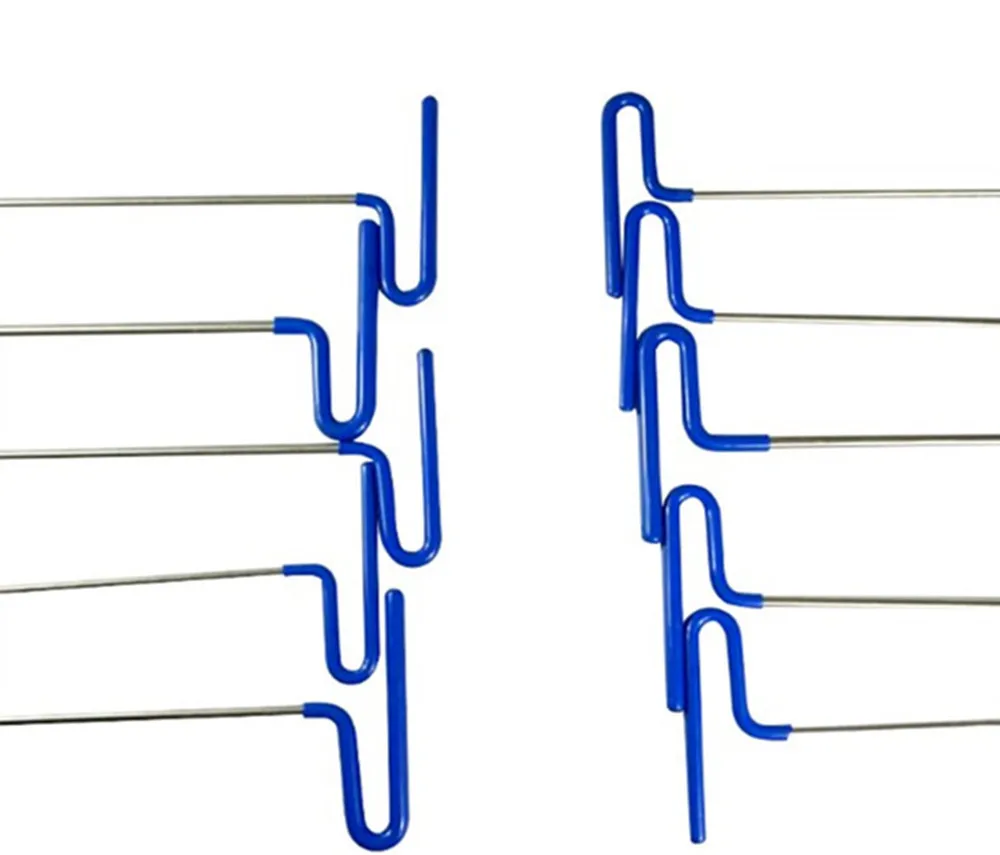 barato Varas De Pdr 16 Pçs Auto Corpo Reparação Dent Pdr Gancho Ferramentas Remoção Danos Causados Por Granizo Com Martelo Dent Tap Down Ferramenta Para Carro Dent Ding Remoção