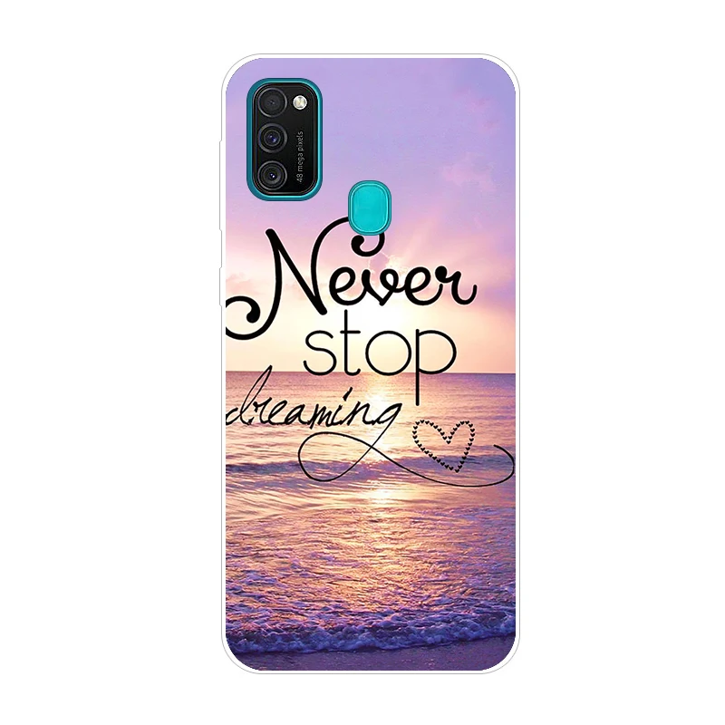 Для Samsung Galaxy M21 чехол M31 силиконовый мягкий ТПУ задняя крышка защитный для