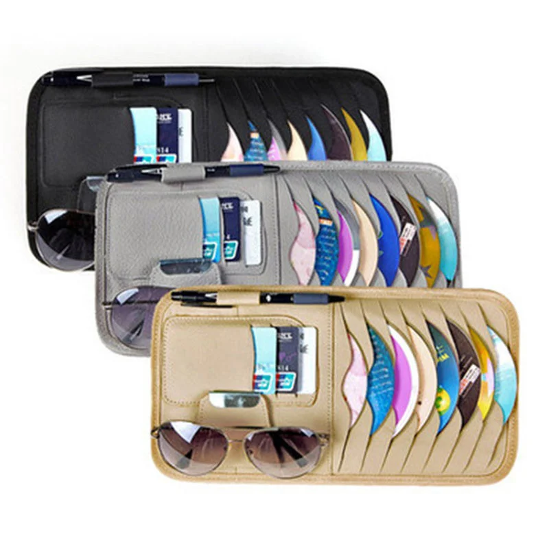 

CD Case Multifunction Car CD Disc Storage Bag Car CD Clip Sun Visor Set CD Sleeve Hot Sell