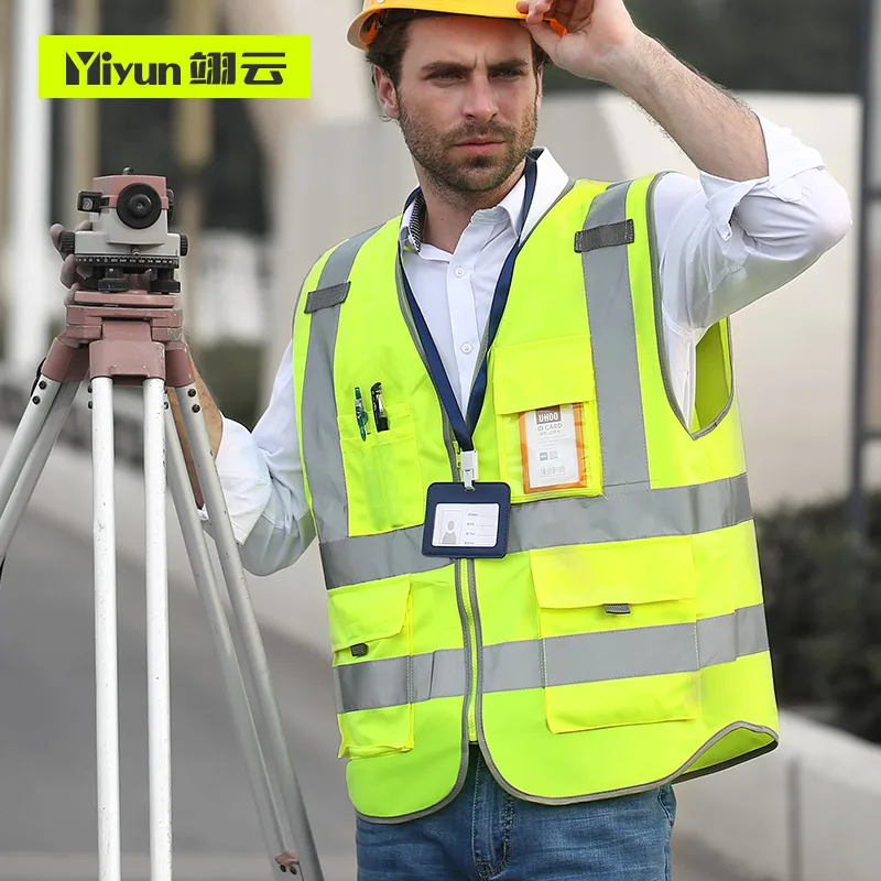 Светоотражающий жилет с логотипом на заказ строительная Инженерная защитная