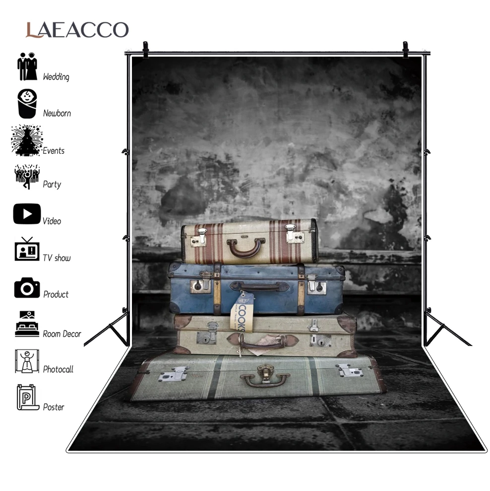 Фон для фотографий Laeacco с изображением цементной стены и пола в винтажном стиле