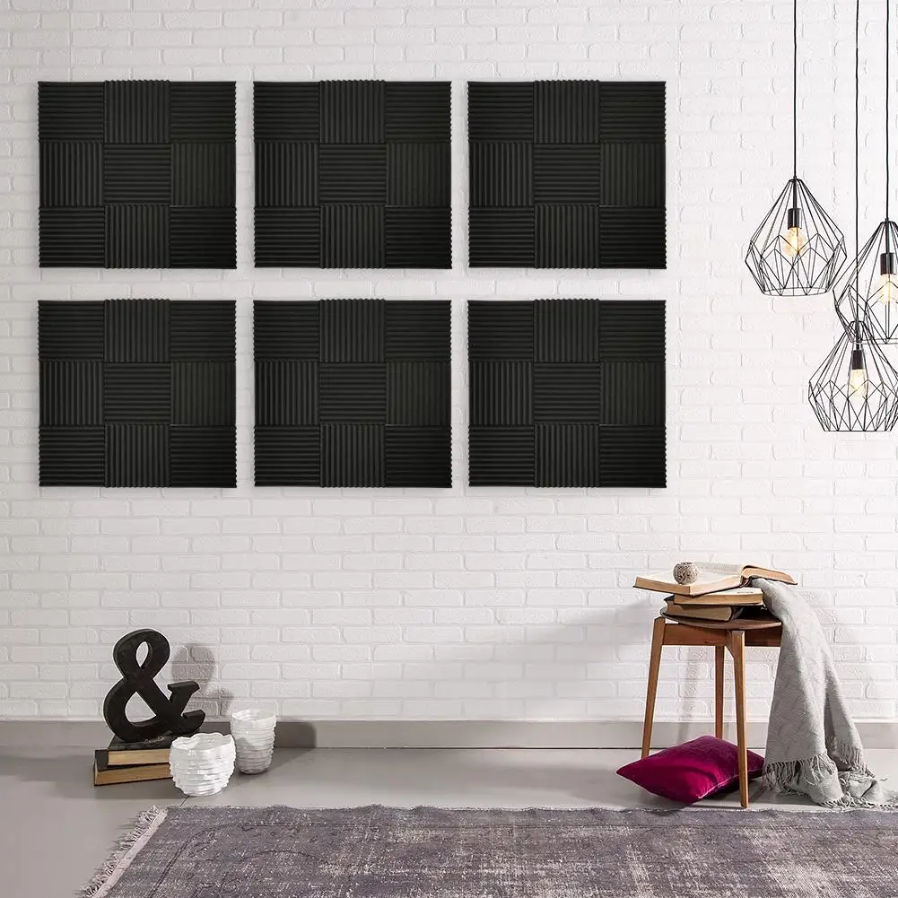 Эластичная Звукопоглощающая губка настенная хлопковая акустическая доска из