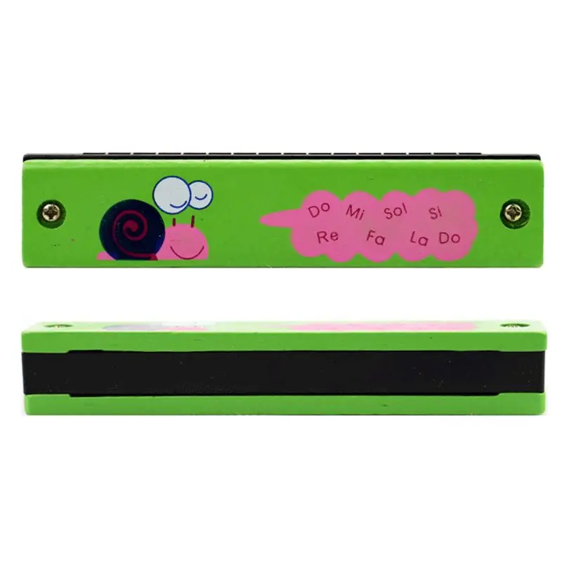 16 Hole Cute Harmonica for Beginners Cartoon Pattern Kids Musical Instrument
