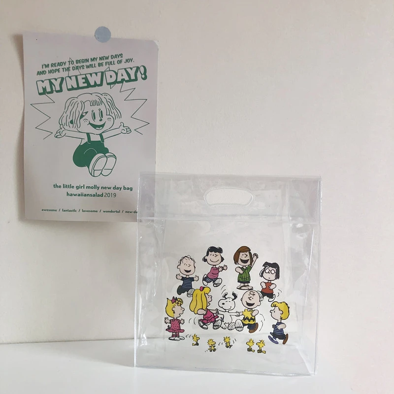 Cheng Pin Ins Rogue Dog монохромный узор snoppys популярные модные пляжные сумки Сумка-карандаш водонепроницаемая сумка-тоут Сумка для документов