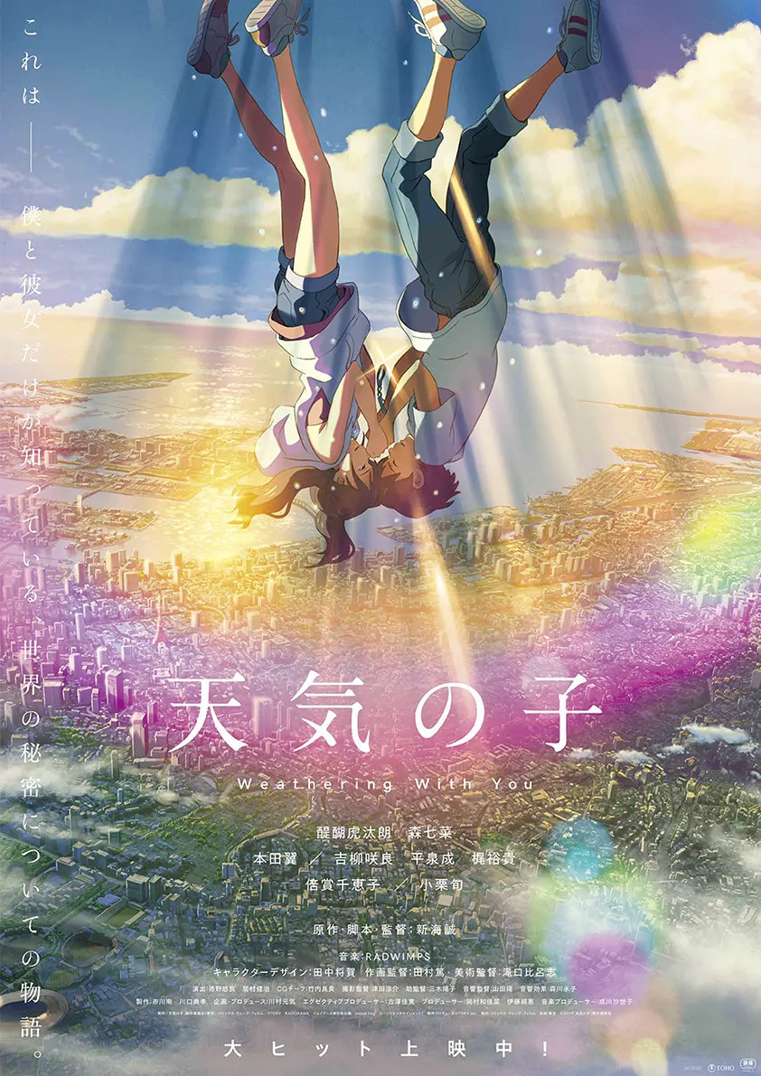 E171 Makoto Shinkai японское аниме фильм выветривание с вами покрытый плакат и печать белая бумага картина Decorativefor домашний декор - Цвет: E171