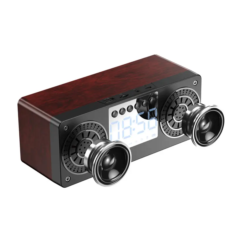 Bluetooth-колонка с часами портативные беспроводные колонки бас стерео сабвуфер