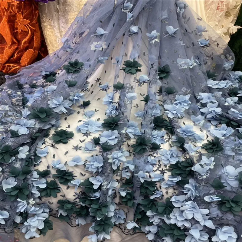 NaXiu африканская 3D кружевная ткань с вышивкой для нигерийской свадьбы высокое