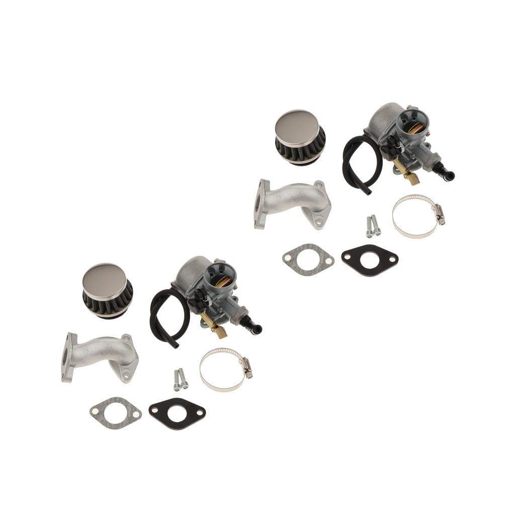 2 комплекта PZ19 Carb Карбюратор 35 мм алюминиевый воздушный фильтр для 50cc 70cc 90cc 110cc ATV