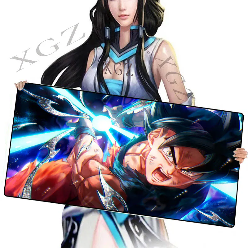 Большой коврик для мыши XGZ с японским аниме на заказ черный компьютерного стола