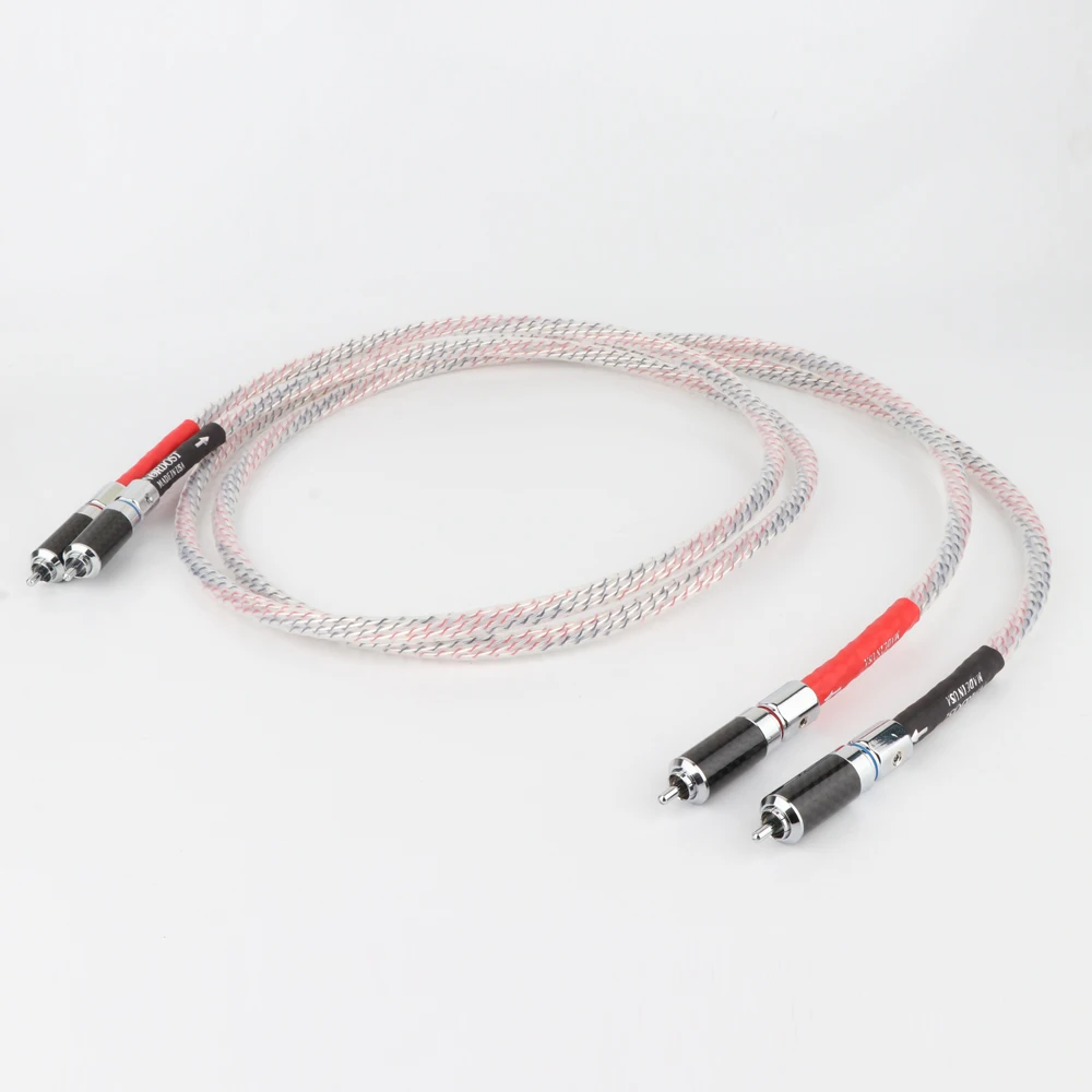 Соединительный кабель Preffair Valhalla из серебристого сплава для аудио RCA