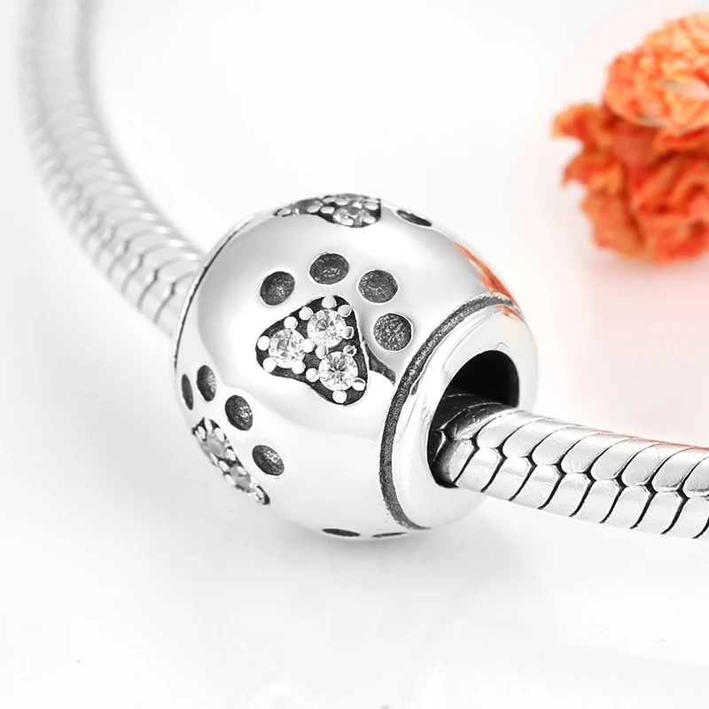 Круглые бусины из серебра 925 пробы с фианитами | Украшения и аксессуары