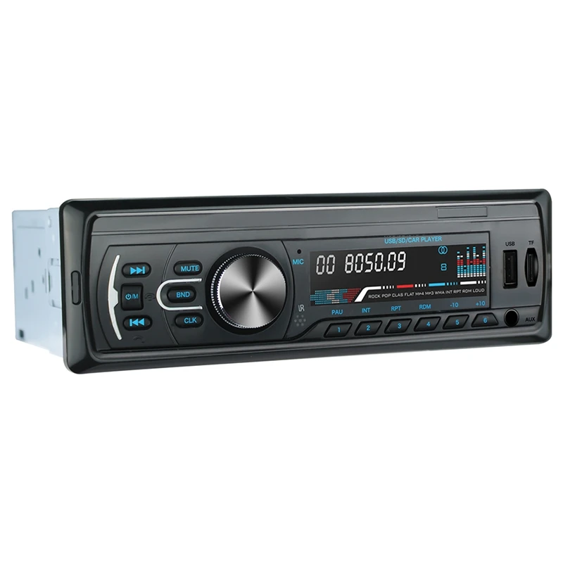 Автомобильный MP3 плеер автомагнитола 1 DIN USB быстрая зарядка Bluetooth громкая связь
