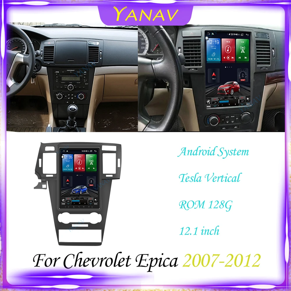 

Автомагнитола на Android, 12,1 дюйма, GPS-навигация для Chevrolet Epica 2007-2012, автомобильный видеостереоприемник, мультимедийный плеер, головное устройст...