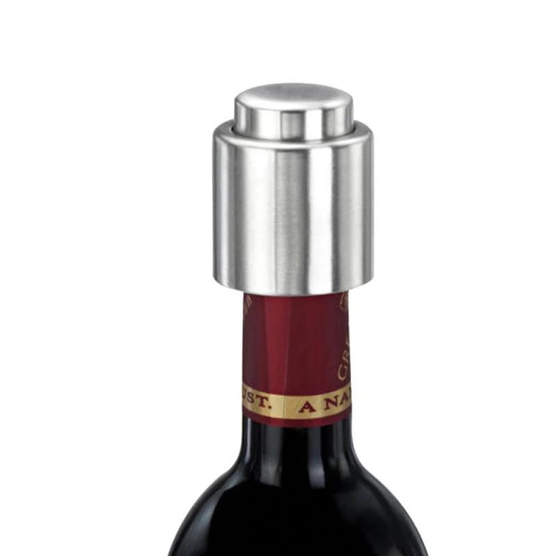 1 шт. комплект Серебряного цвета из Нержавеющая сталь пробка для бутылки
