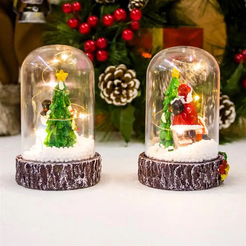 

LED Christmas Lights Snowman Lamp Garden Decorative Lamp with Resin Base Santa Claus Christmas Gift Party Decor