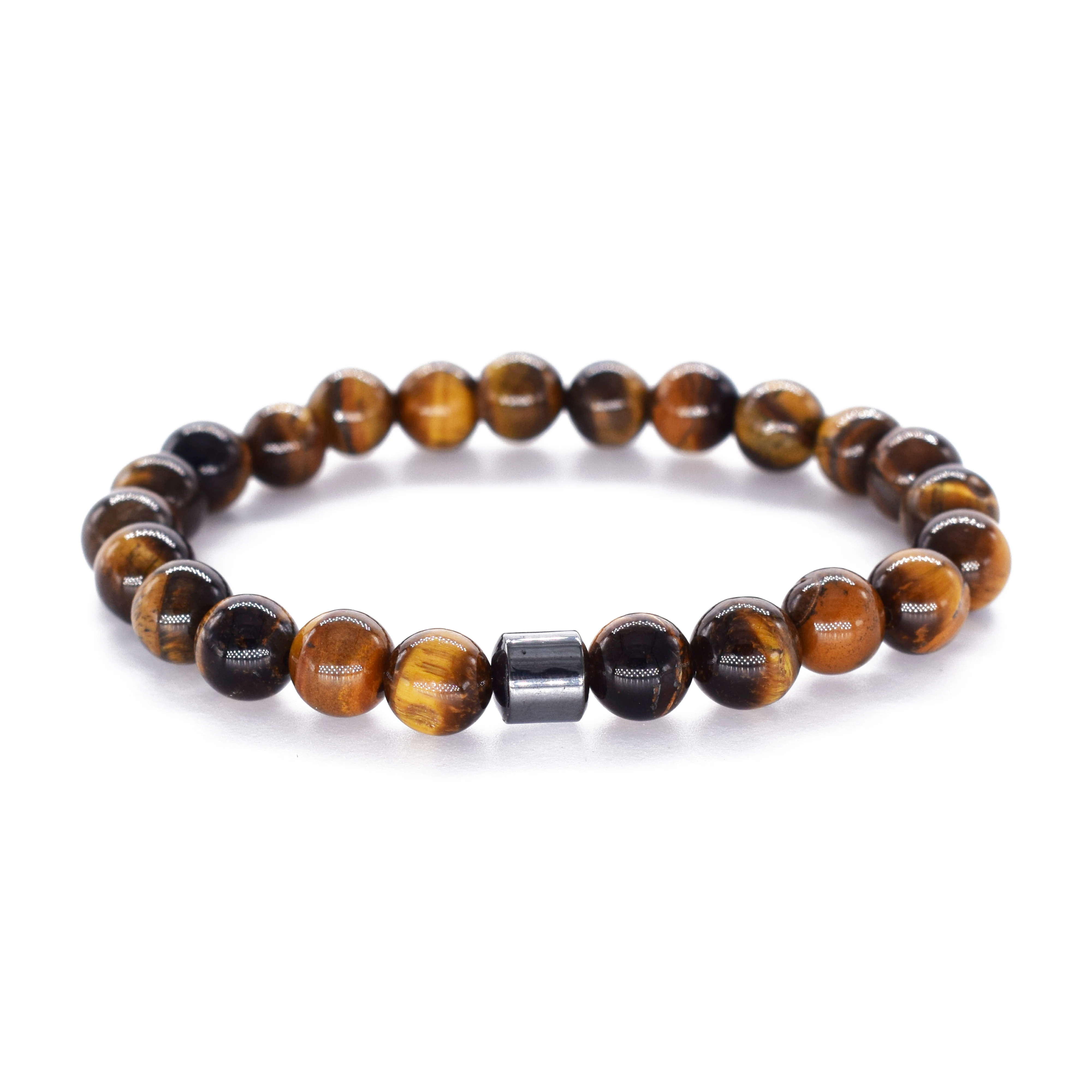 2019 мужские браслеты цилиндрические гематитовые для мужчин Классические