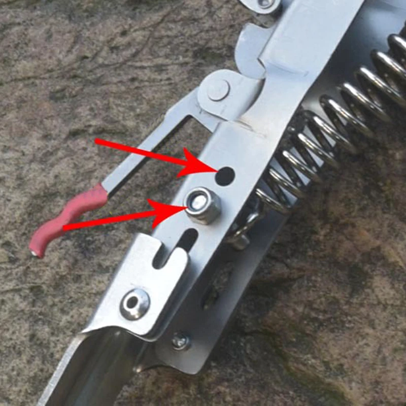 Новый автоматический однопружинный рыболовный полюс из нержавеющей стали