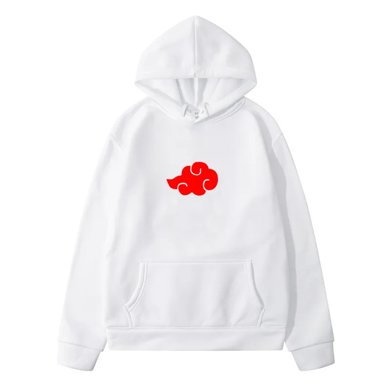 

Men Women Hoodie Japanese Fleece Top Cloud Symbols Coat Top Sweater Streetwear Autumn Winter Couple Outfit