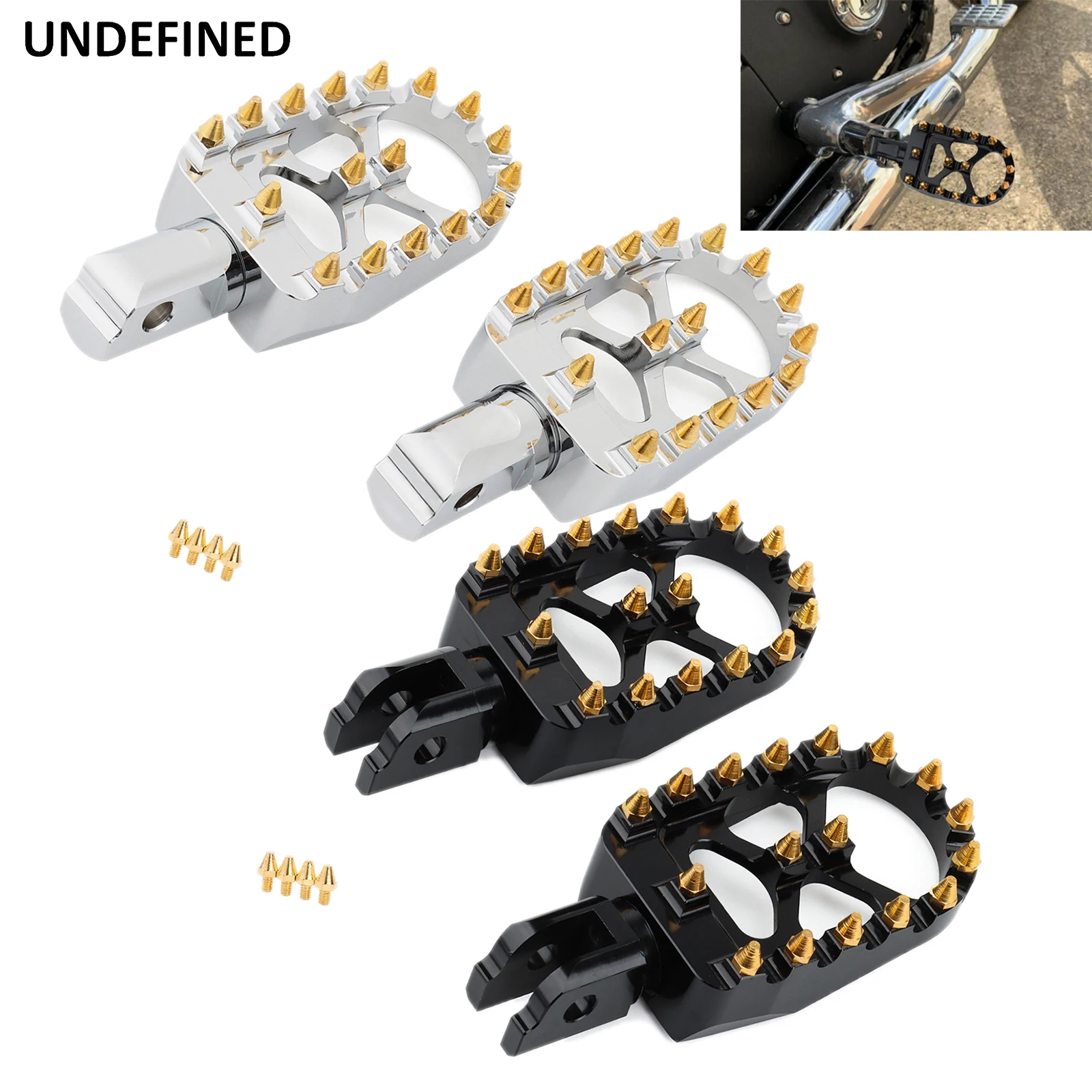 Золотые колышки Softail MX широкая подножка для водителя пассажирские педали Harley Fatboy