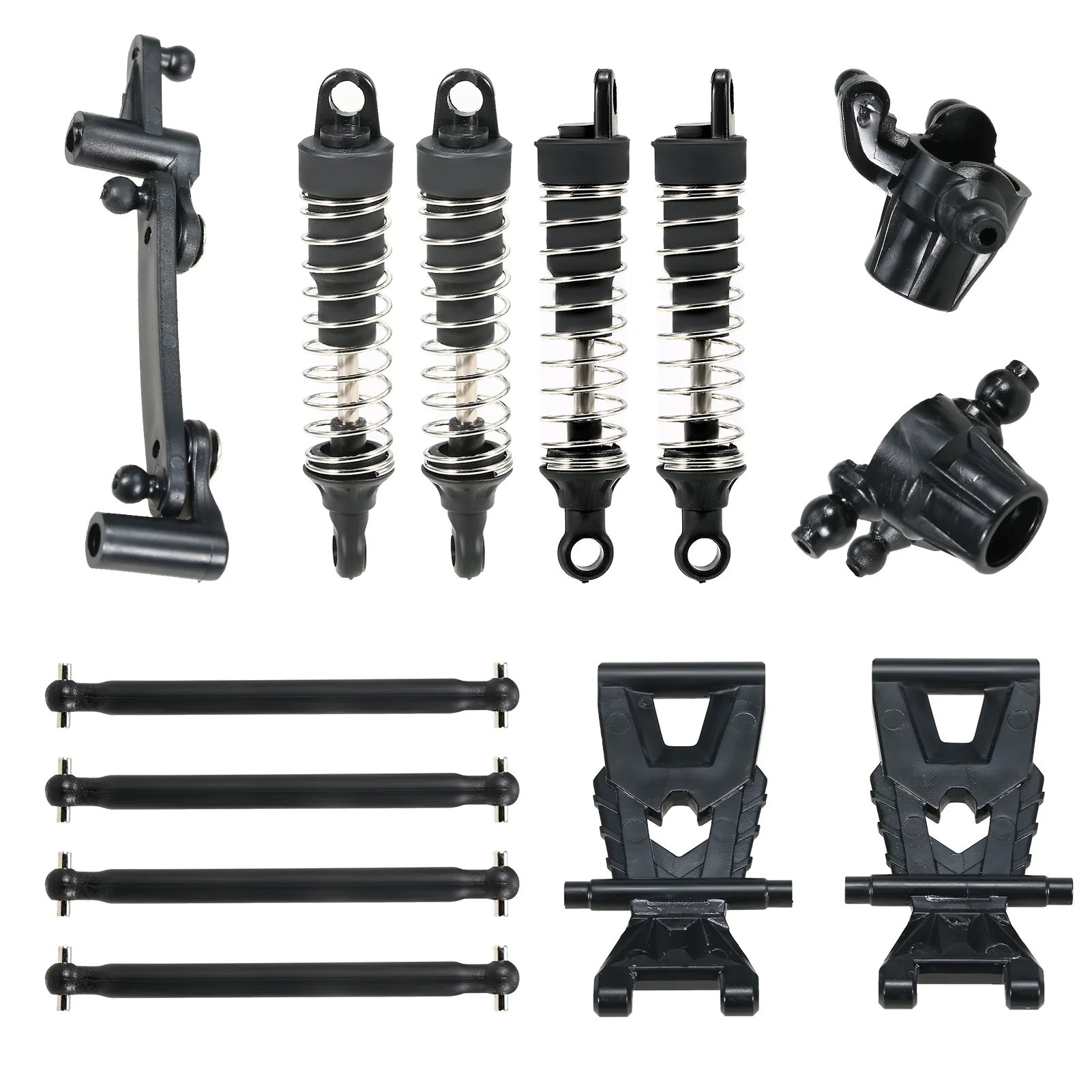 Демпфирующая пластина/Центральный патрубок подвески/Карданный вал/Штанга сервопривода/Амортизатор для модели автомобиля GS166 масштаба 1/14, аксессуары.