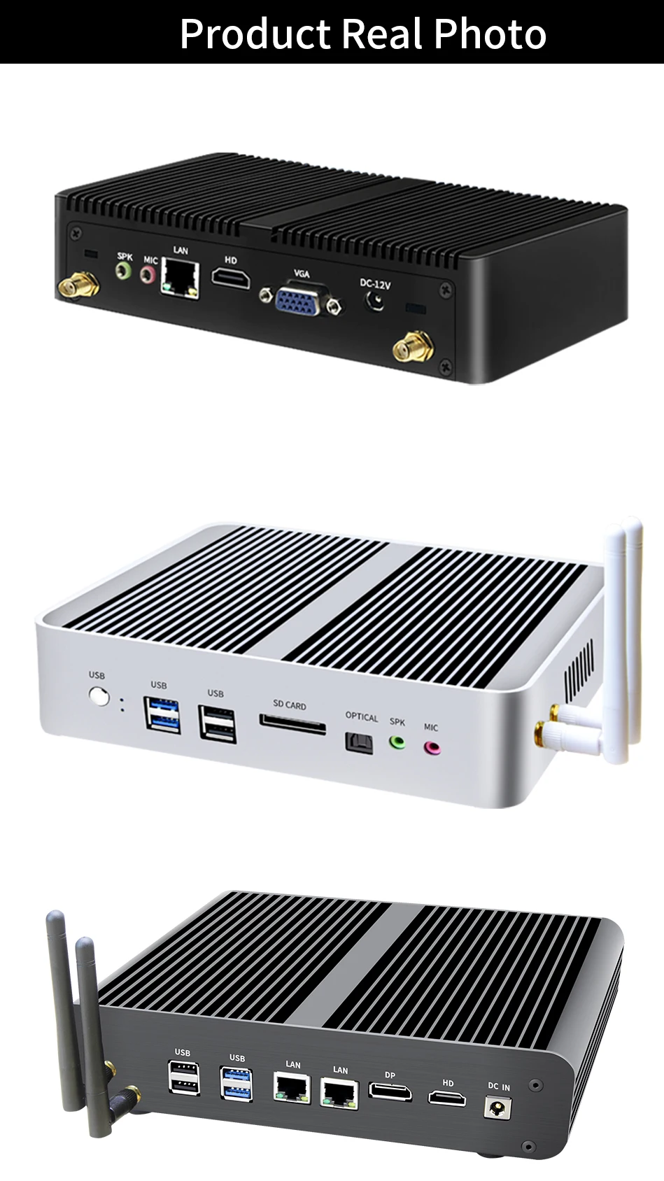 MSECORE Intel I3 7100U I5 7260U I7 7660U Fanless gaming Mini PC Windows 10 HTPC linux game PC Desktop Computer HDMI DP 4K WiFi