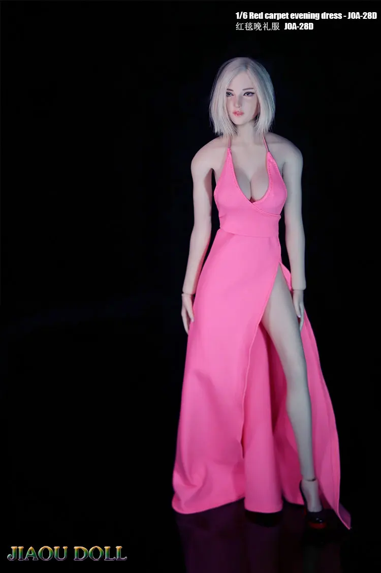 Модель одежды 1/6 вечернее платье с красной ковровой дорожкой для 12-дюймовых