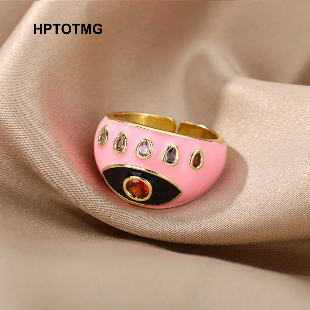 Розовая эмалированная эпоксидная эмаль Золотой значок Женский винтажный стиль