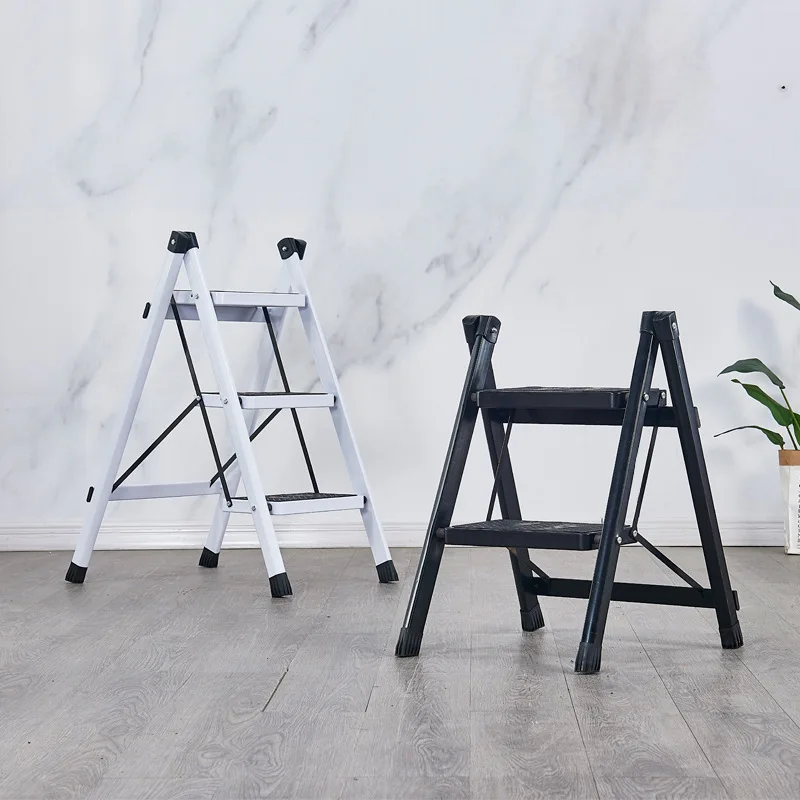 Ladder Household Folding Step Stool Two Three Four Five Steps Thickened Iron Pipe Pedal Indoor Trestle Small | Мебель