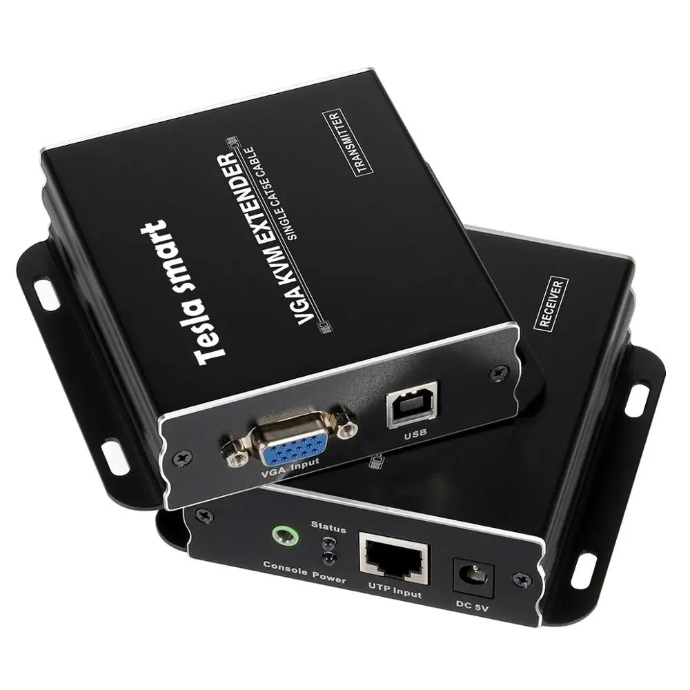 USB VGA KVM удлинитель 300m 1080P 60Hz длинный диапазон 984ft по Cat5e Cat6 Ethernet кабель VGA удлинитель(до 300 m, Отправитель+ приемник