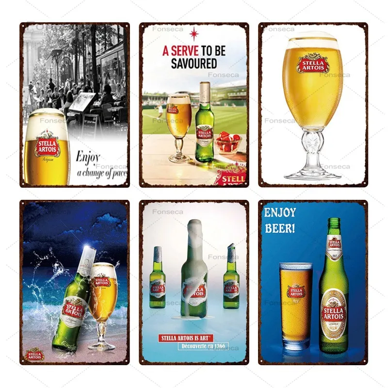 Металлическая тарелка для пива в бельгийском стиле оловянные знаки кофе