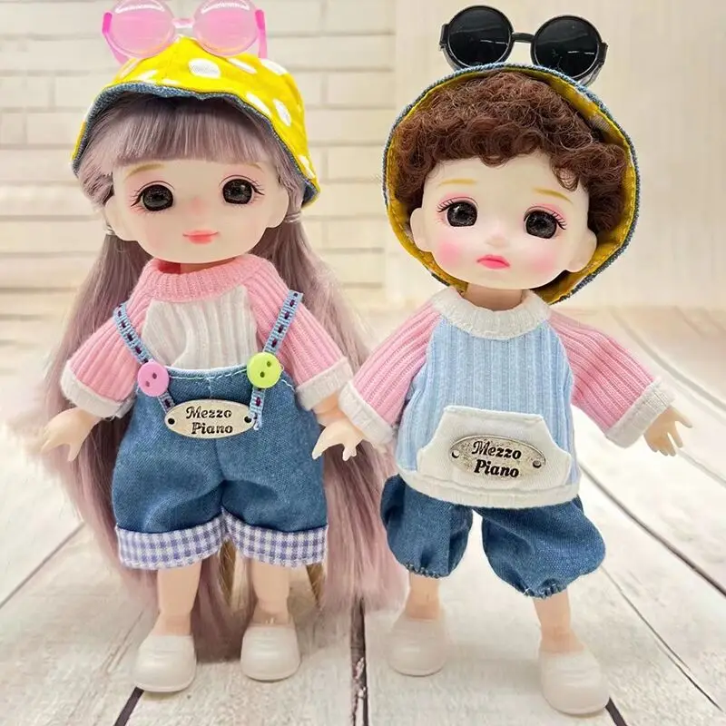 

16cm Children's BJD CP ornament combination doll series 6-inch change doll Princess girl toy customizing supplies toys
