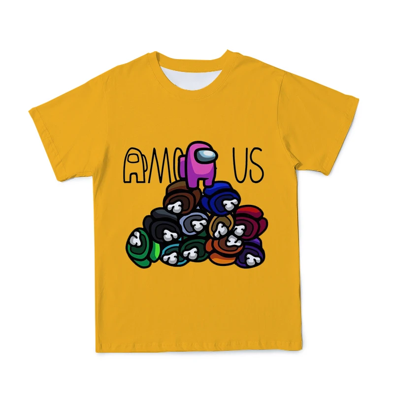 

2021 3D printing new game street fashion men and women's short sleeve T-shirt outdoor leisure and entertainment wide body Tee