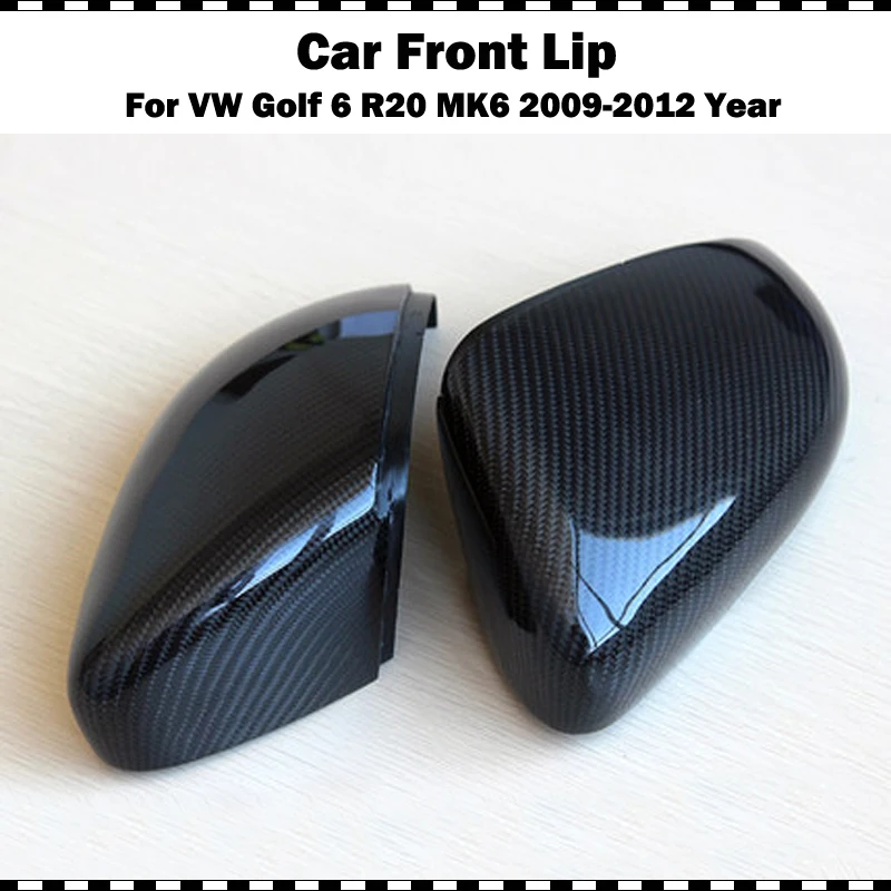 Спортивные стильные зеркальные чехлы из углеродного волокна для VW Golf 6 mk6 GTI R20 cf