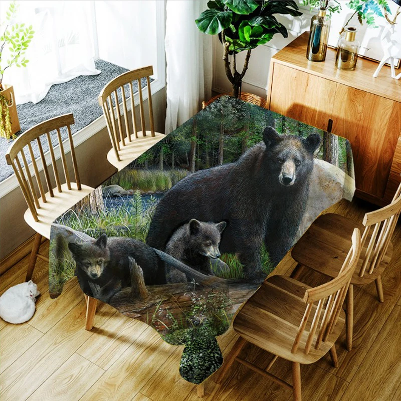 

Digital printing and printing polyester waterproof and oil-proof tablecloth, tablecloth, coffee table cloth