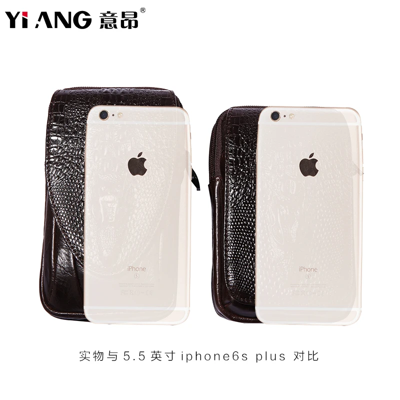 On The Belt Multi-pocket Phone Coin Card Men Travel Bag Genuine leather Outdoor Waist New Fashion Male Pack Cow Skin |