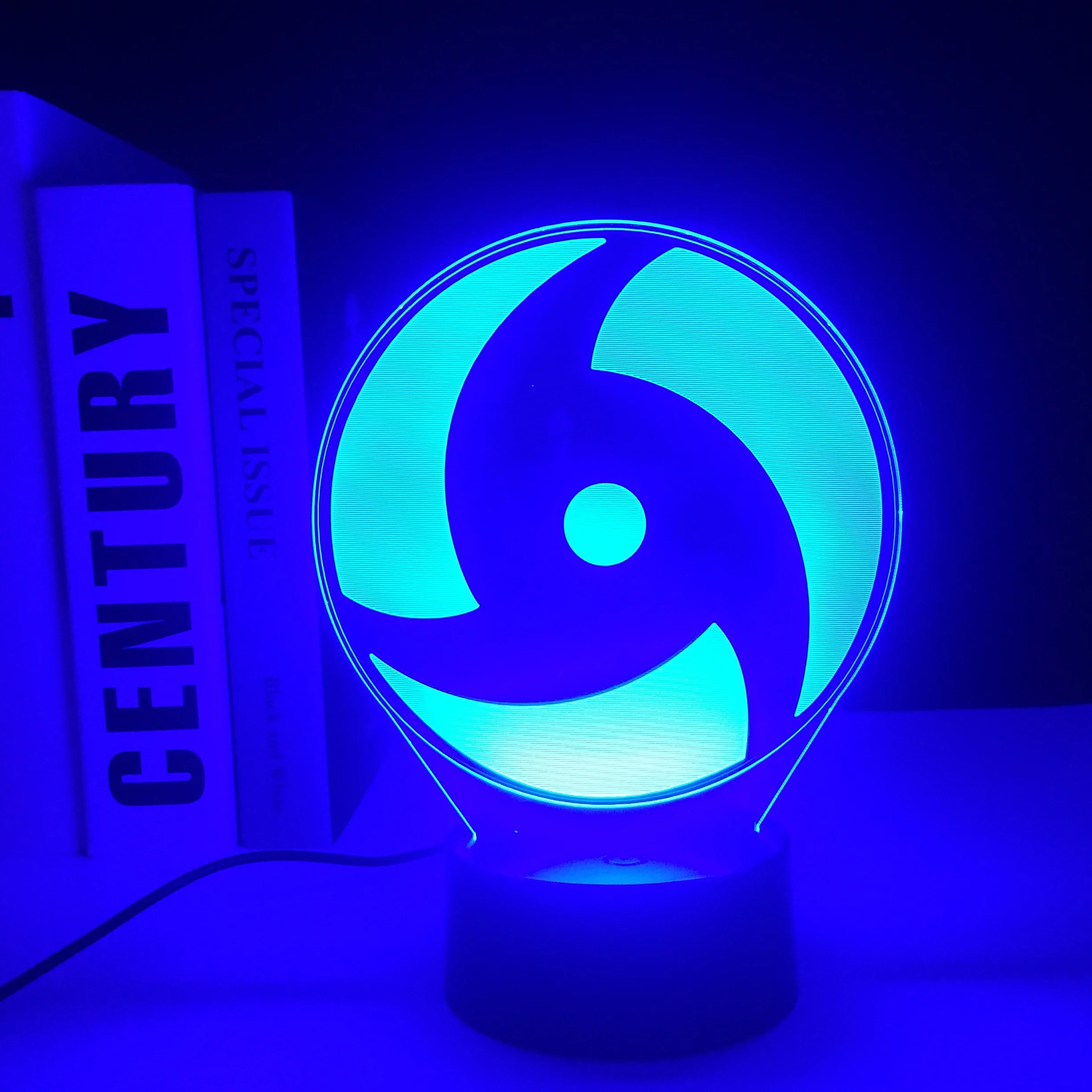 

Anime Figure Itachi Sharingan 3D Lamp Cool Touch Sensor Colorful LED Nightlight for Child Birthday Gift Bedroom 16 colors Light