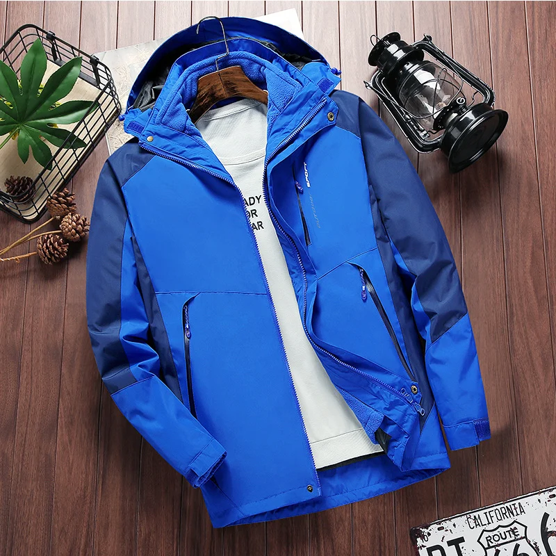 Зимний лыжный костюм для мужчин флисовые теплые ветрозащитные