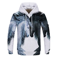 hot selling men and women casual fashion handsome hooded hooded sweatshirt 3d printing shirt large size harajuku thin section