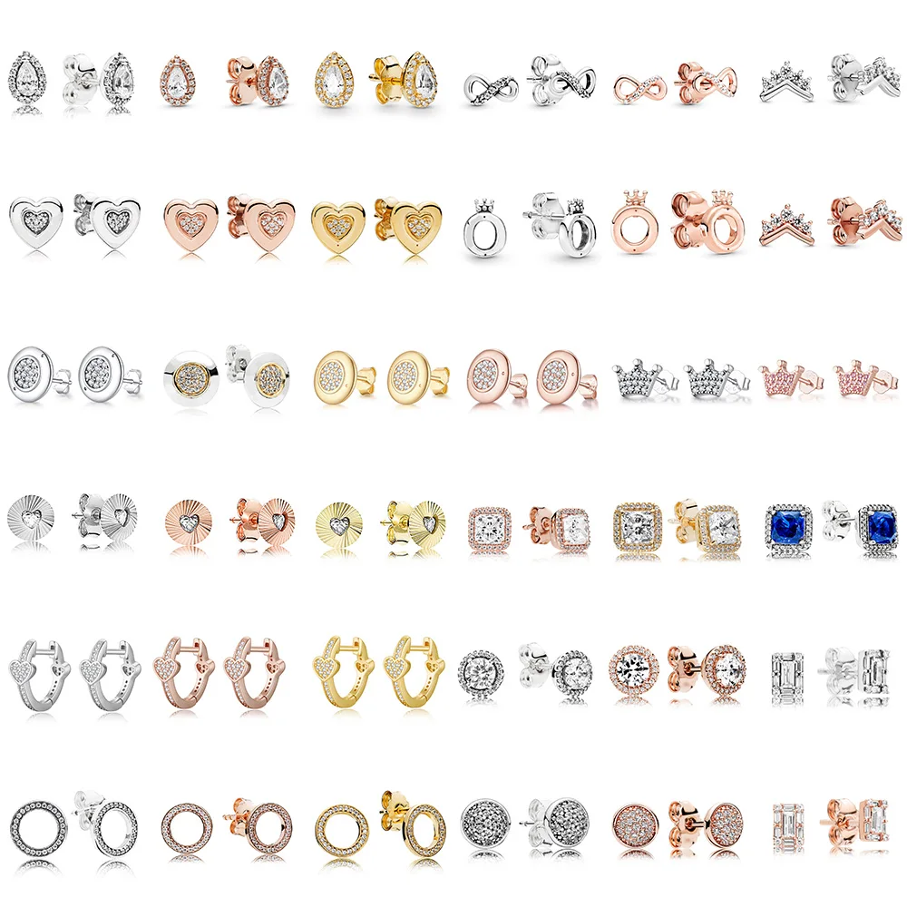 Серьги из стерлингового серебра 925 пробы женские серьги сделай сам розового