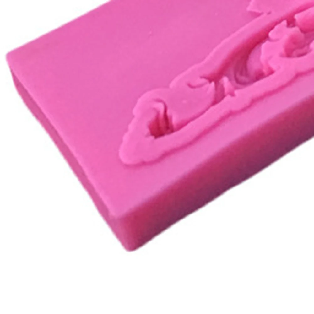 Конфетная глина шоколадные формы для мастики большая корона кружева границы