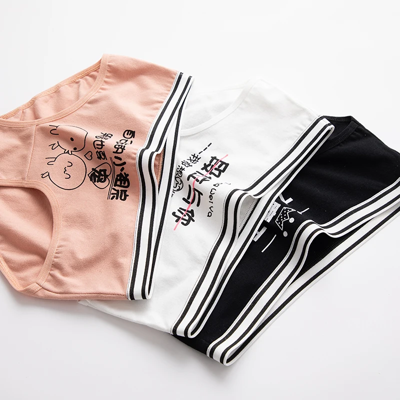 

LUOCHEN Lingerie Cotton Panties Underwear Briefs Breathable Panty Intimates ropa interior femenina tanga underwear women S1713