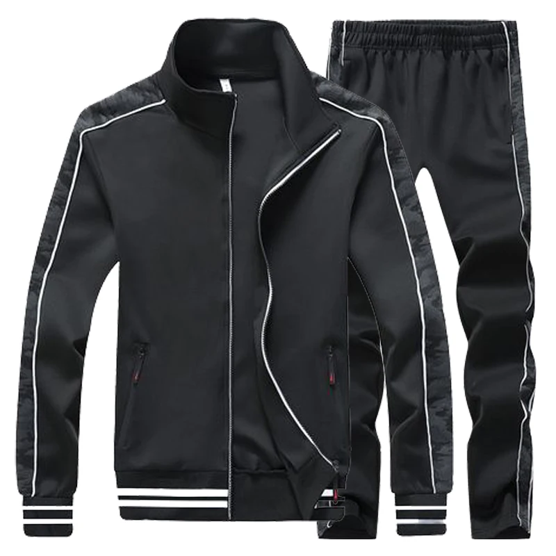 

Spring Autumn Plus Size 4XL 5XL Tracksuit Men Two Piece Running Sets Casual basketball Track Suit Sportswear Male Sweatsuits