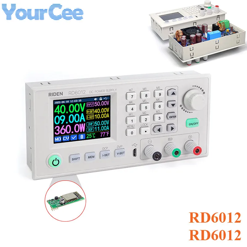 RD6012 RD6012W USB WiFi DC to Напряжение Ток понижающий источник питания Регулируемый