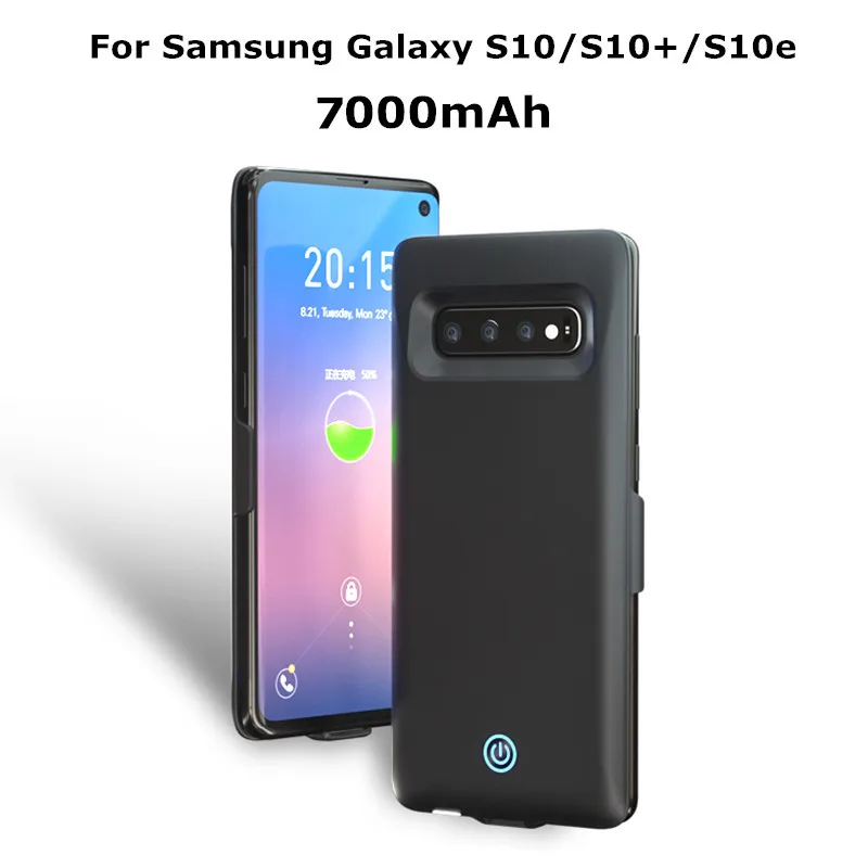 Чехлы с зарядным устройством на 7000 мА · ч для Samsung Galaxy S10 Plus + чехол аккумулятором