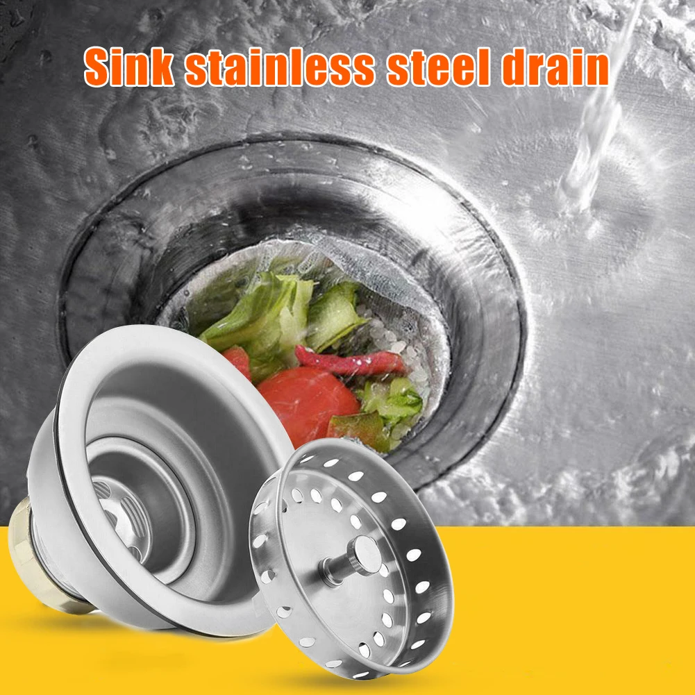 

Newly 3.5 Inch Commercial Kitchen Sink Basket Drain Strainer Stainless Steel Fits 3-1 / 2 Inch Sink Openings VA88