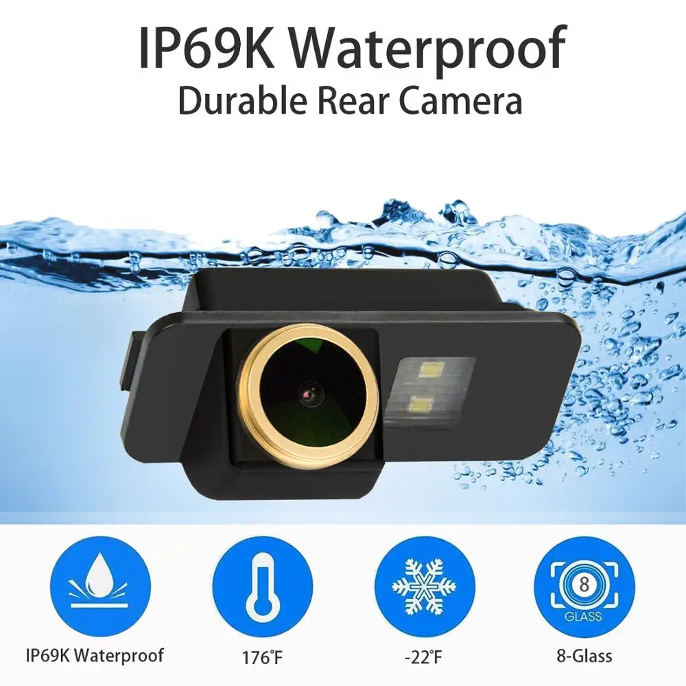 

HD 1280x720p Golden Reversing Rear View Backup camera For Kia Sportage 2000 2001 2002 2005 2006 2007 2008 2009 2010 2011 2012