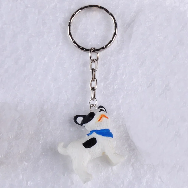 Полимерный 3D брелок для ключей с животными щенками собаками пуделями корги Акита