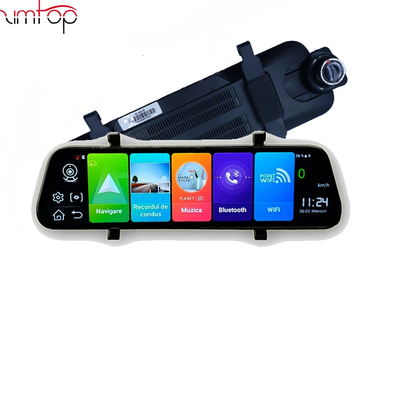 Zimtop 4G Android 8 1 Stream медиа dash cam ADAS передний и задний двойной объектив gps навигация